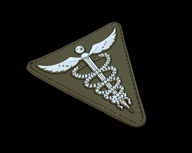  "Äskulap Stab" 3D PVC Patch - coyote