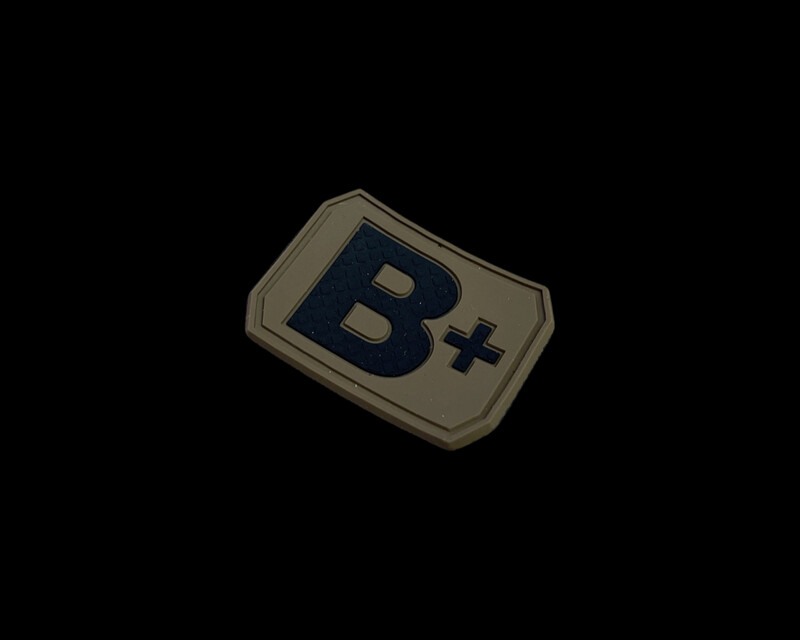 Blutgruppen 3D Patch B Positiv - Coyote Blutgruppen 3D Patch B Positiv - Coyote