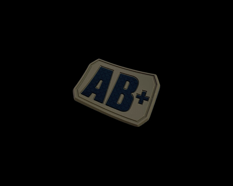 Blutgruppen 3D Patch AB Positiv - Coyote Blutgruppen 3D Patch AB Positiv - Coyote