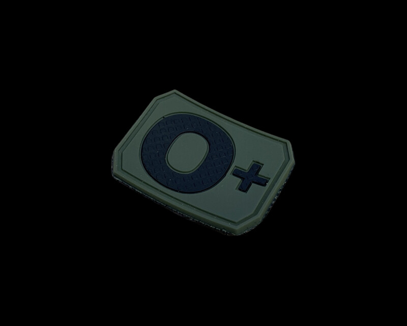 Blutgruppen 3D Patch 0 Positiv - Oliv Blutgruppen 3D Patch 0 Positiv - Oliv