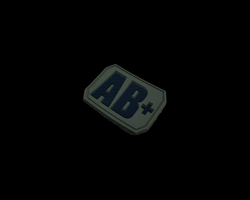 Blutgruppen 3D Patch AB Positiv - Oliv Blutgruppen 3D Patch AB Positiv - Oliv