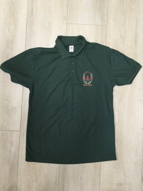 Poloshirt met Piled Arms lauwerkrans logo. Maat L