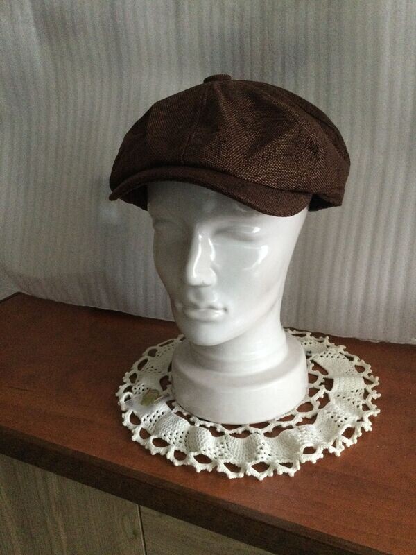 Baseball cap Peaky Blinders model. Kleur mokka.