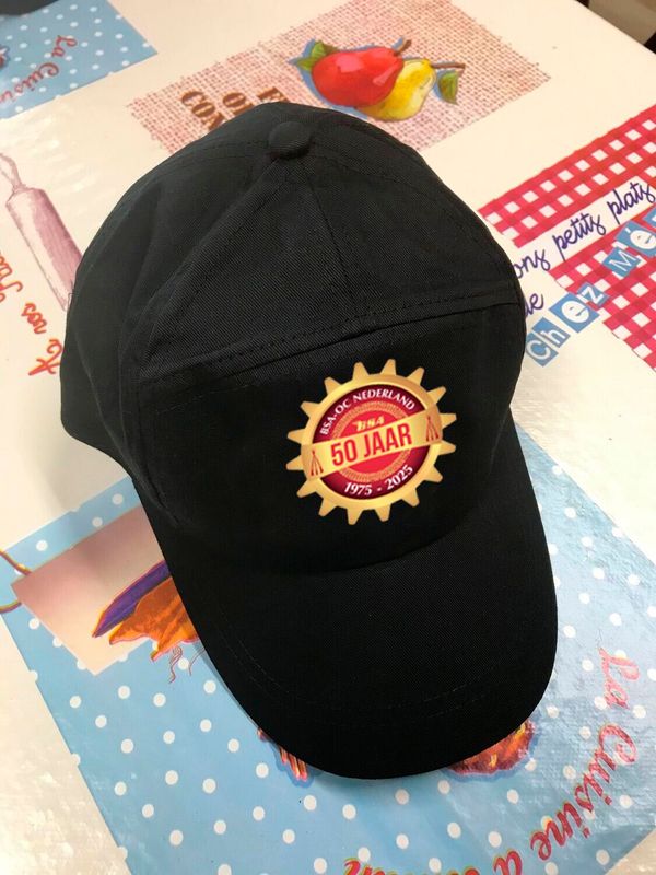 10 Baseball cap BSA 50 jarig jubileum. Diverse kleuren.