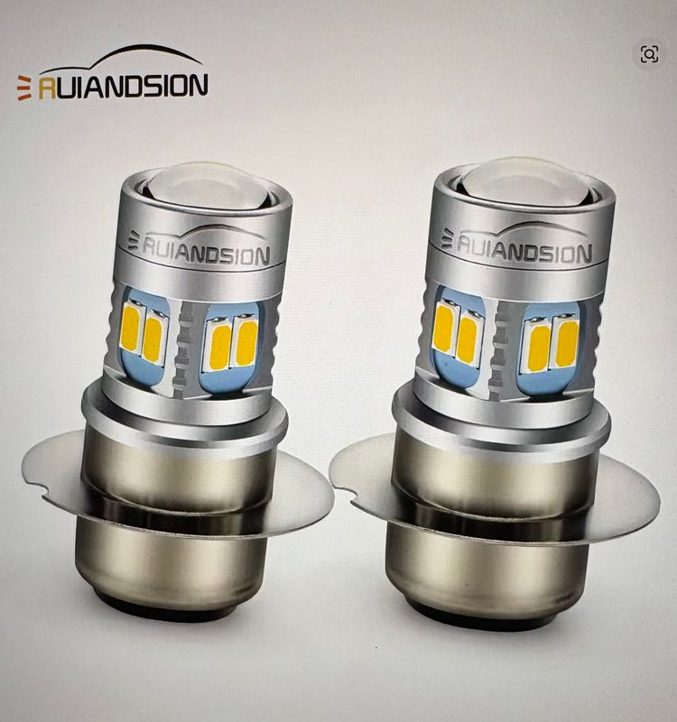 Led Koplamp P36D 6-24v DC 40 Watt GEEL. Geen polariteit.