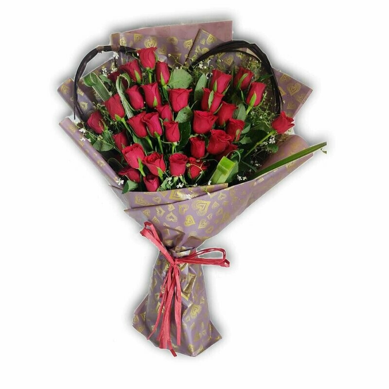 24 Red Roses bouquet