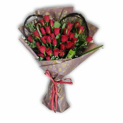 24 Red Roses bouquet 24 Red Roses bouquet