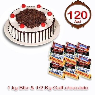 Combo - BFC cake  with 1/2 kg Bar chocolates