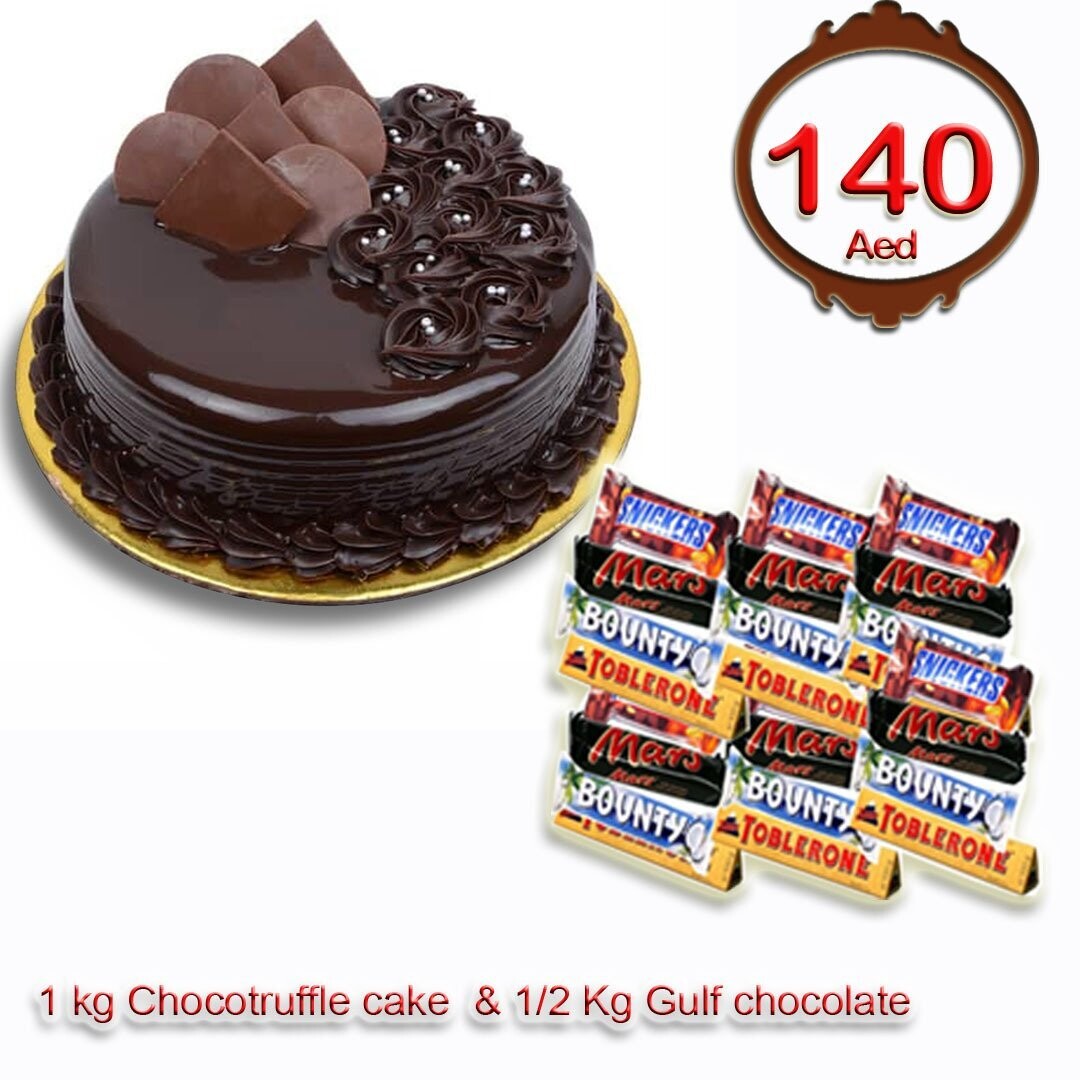 Combo -Choco truffle cake with 1/2 kg Bar chocolates