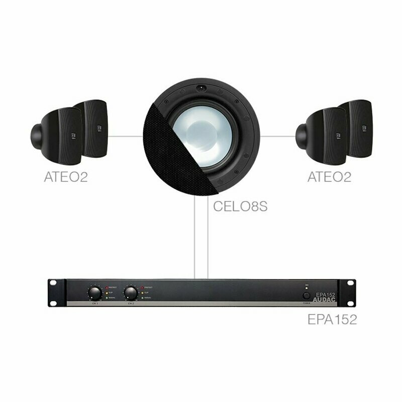 AUDAC – SONA82.4S/B – AUDIO SET – ZWART