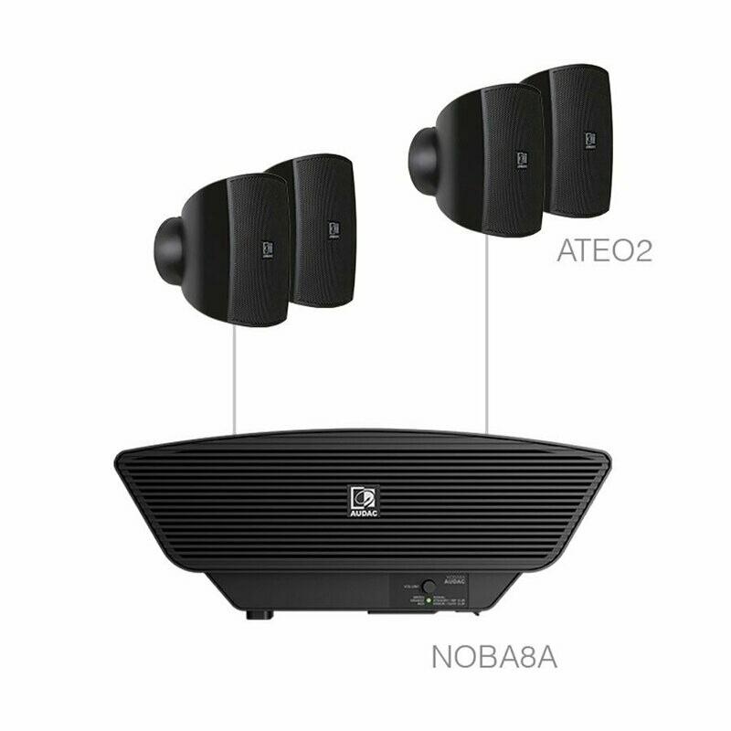 AUDAC – SONA 2.5/B – AUDIO SET – ZWART