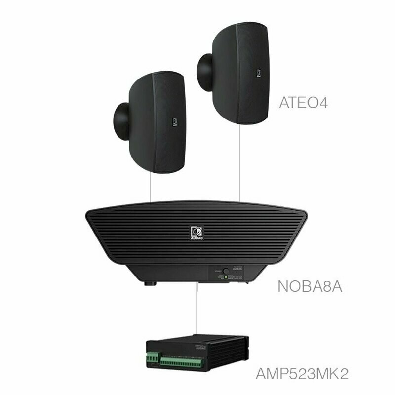 AUDAC – SONA 4.3+/B – AUDIO SET – ZWART