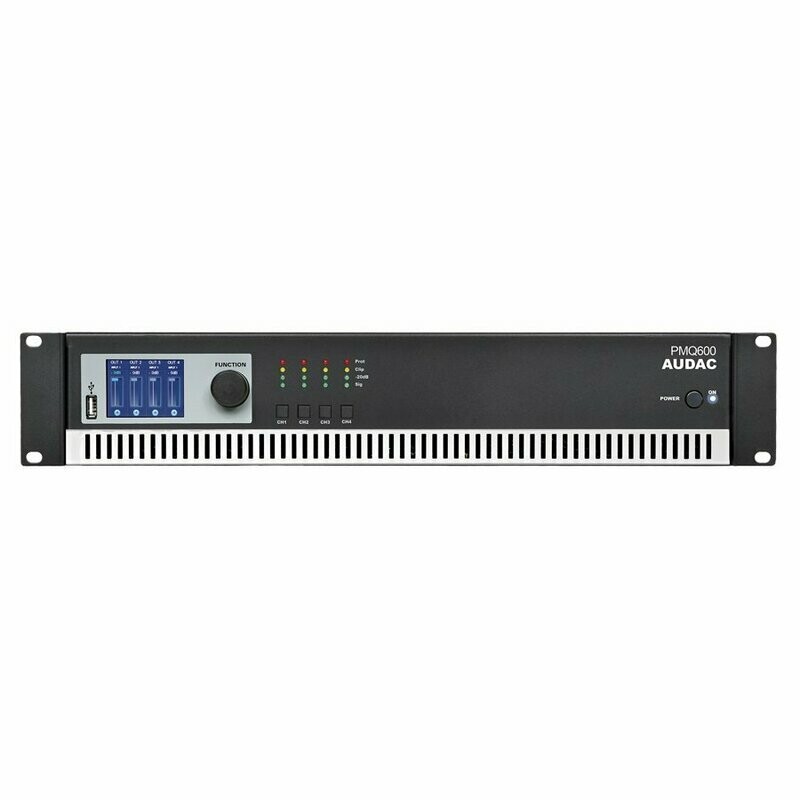 AUDAC – PMQ600 – EINDVERSTERKER – 100 VOLT