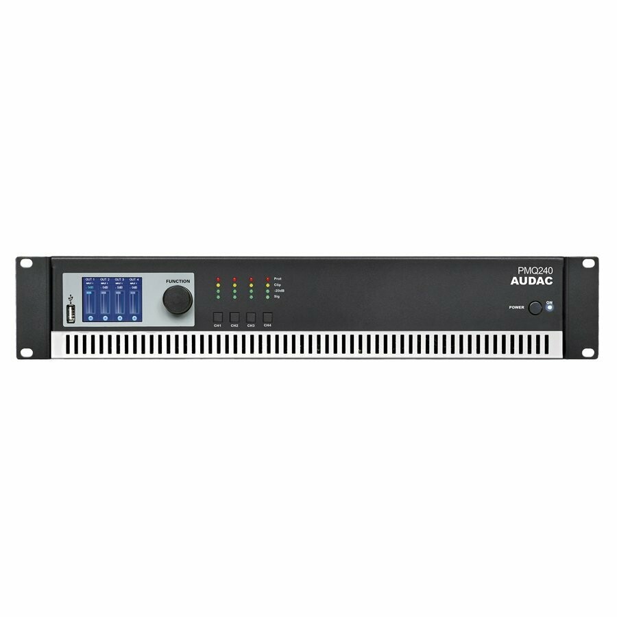 AUDAC – PMQ240 – EINDVERSTERKER – 100 VOLT