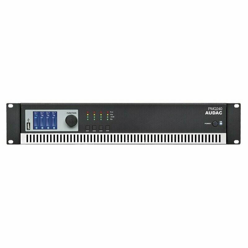 AUDAC – PMQ240 – EINDVERSTERKER – 100 VOLT