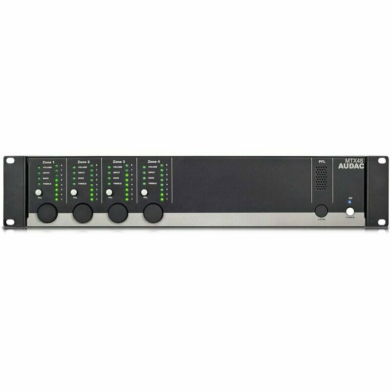 AUDAC – MTX48 – AUDIO MATRIX – 6IN/4OUT