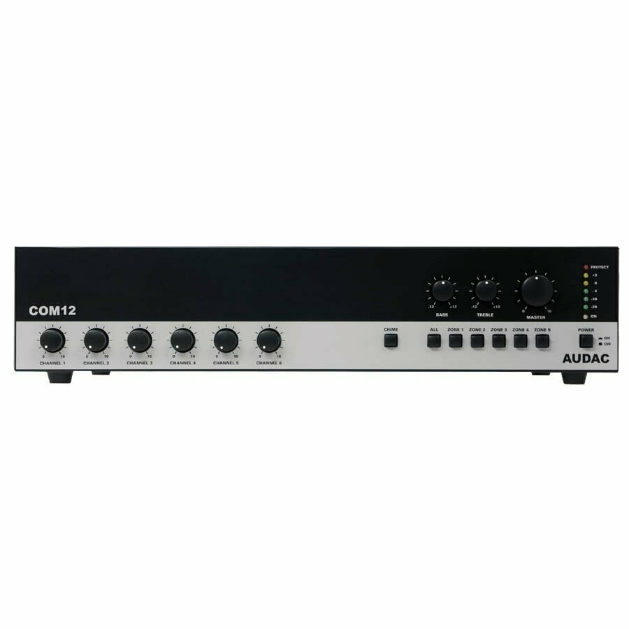 AUDAC – COM12MK2 – POWERED MIXER – 100 VOLT