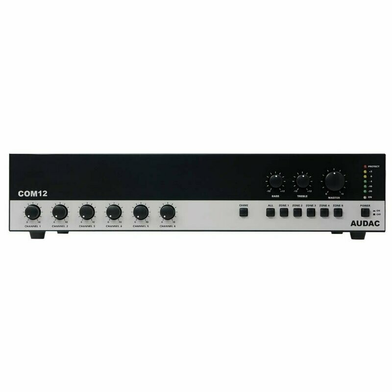 AUDAC – COM12MK2 – POWERED MIXER – 100 VOLT