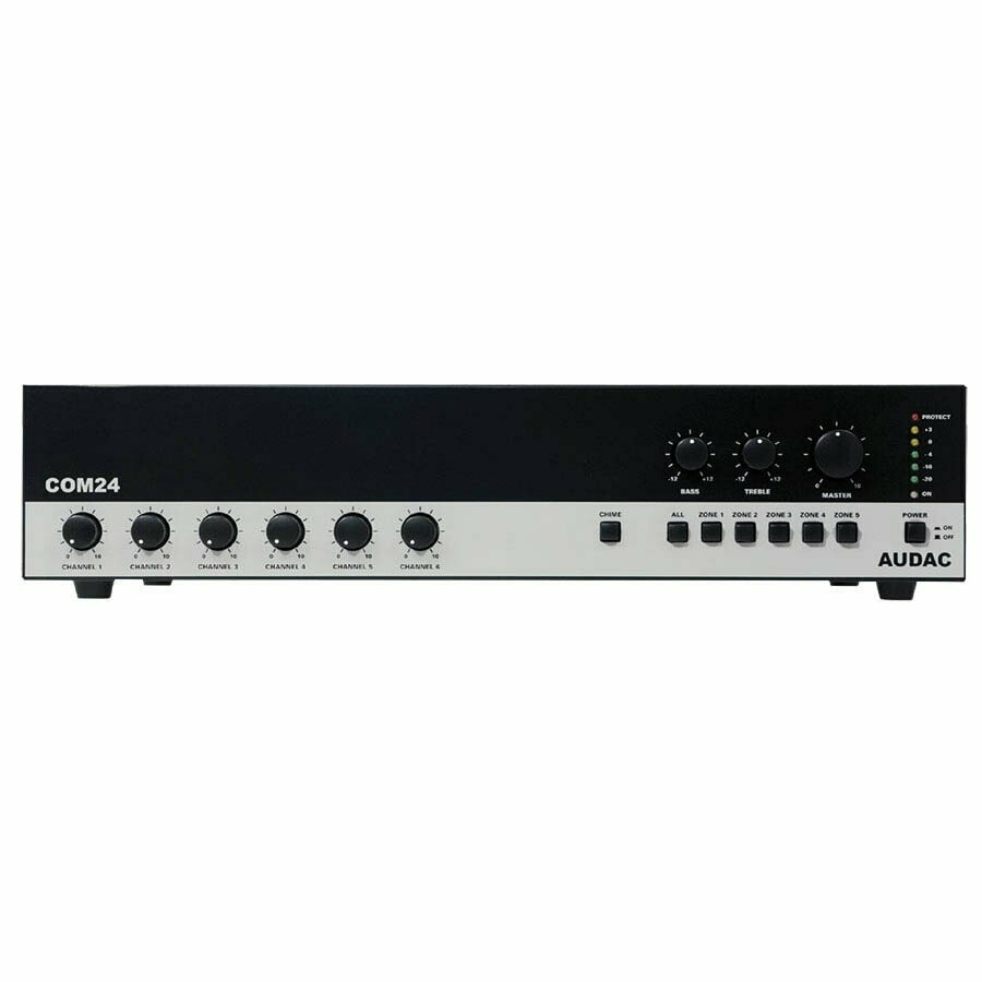 AUDAC – COM24MK2 – POWERED MIXER – 100 VOLT