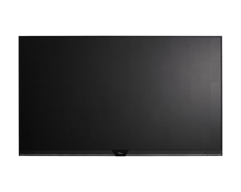 Vooraanzicht van de Optoma FHDQ135S 130-inch QLED-display