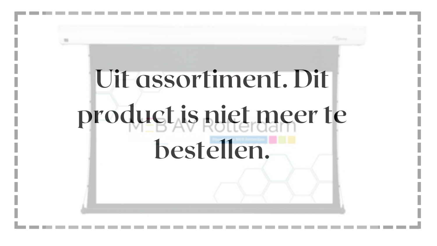 OPTOMA – DE-9106ETT – TAB-TENSION PROJECTIESCHERM