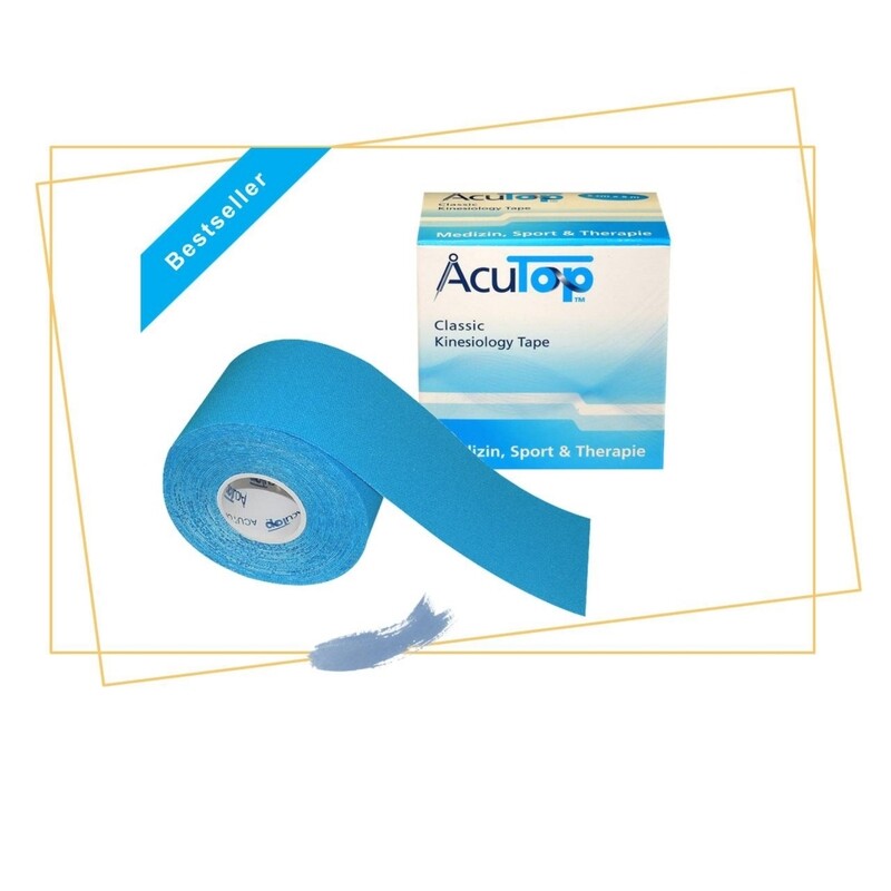 AcuTop® Classic Kinesiologie Tape 5cm x 5m, blau