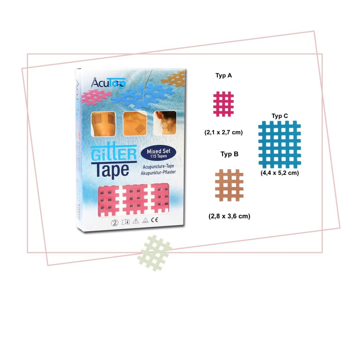 GITTER Tape AcuTop Akupunkturpflaster Mixset