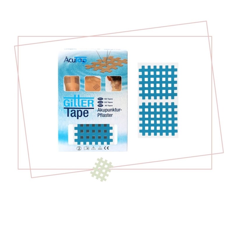 GITTER Tape AcuTop Akupunkturpflaster 5x6 cm, blau
