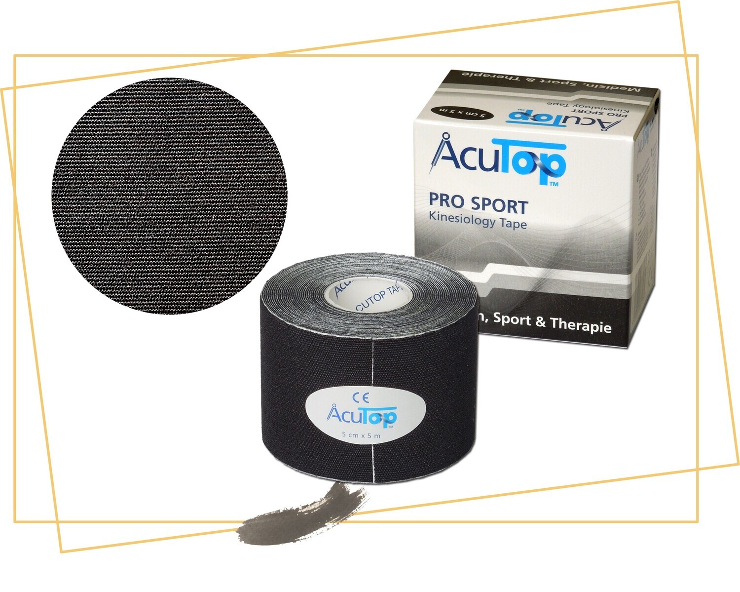 AcuTop® Pro Sport Tape, schwarz