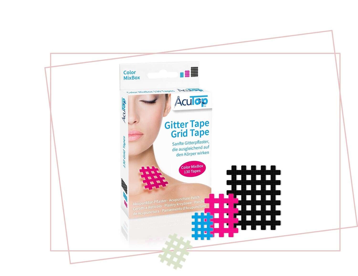 GITTER Tape AcuTop Akupunkturpflaster Mixset bunt NEU