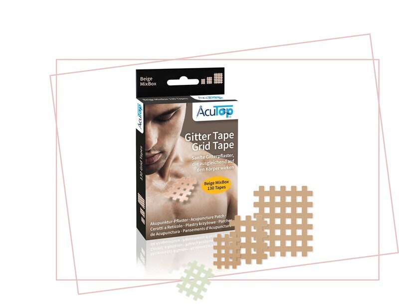 GITTER Tape AcuTop Akupunkturpflaster Mixset beige NEU