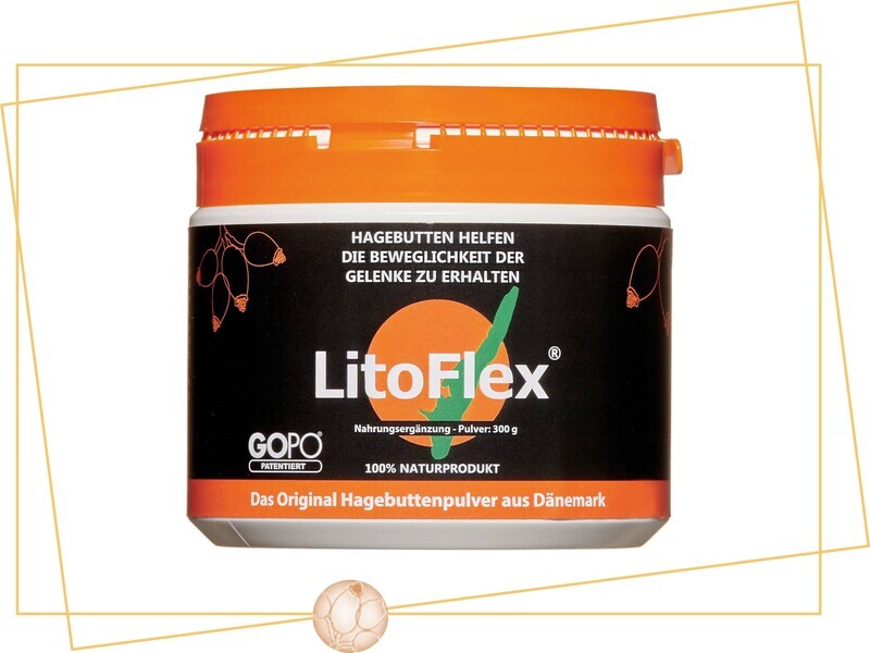 LitoFlex® Hagebutte Gopo Pulver, Hagebuttenpulver, 300 g