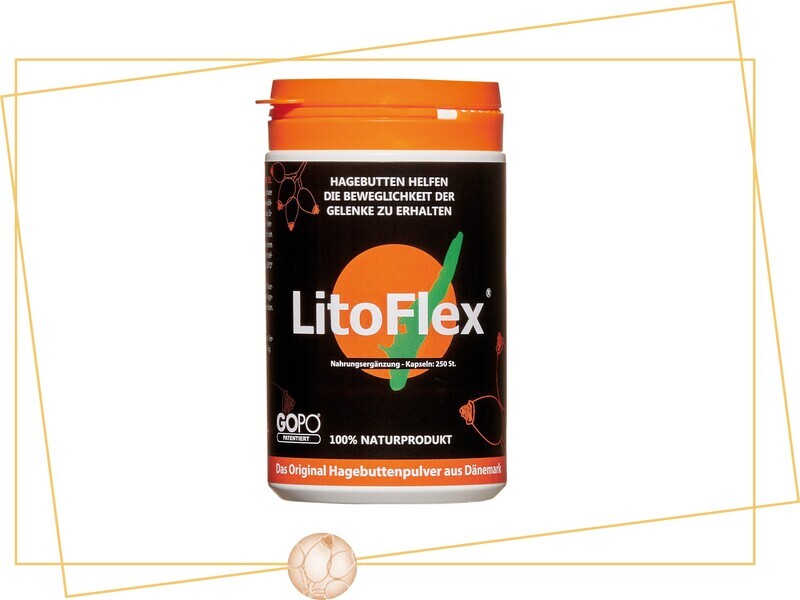 LitoFlex® Hagebutte Gopo Pulver, Kapseln, 250 Stk.