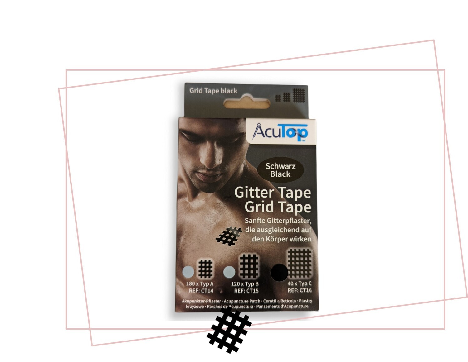 GITTER Tape AcuTop Akupunkturpflaster Typ C Schwarz