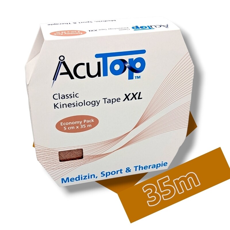 AcuTop® XXL Classic Kinesiologie Tape 5cm x 35m, beige