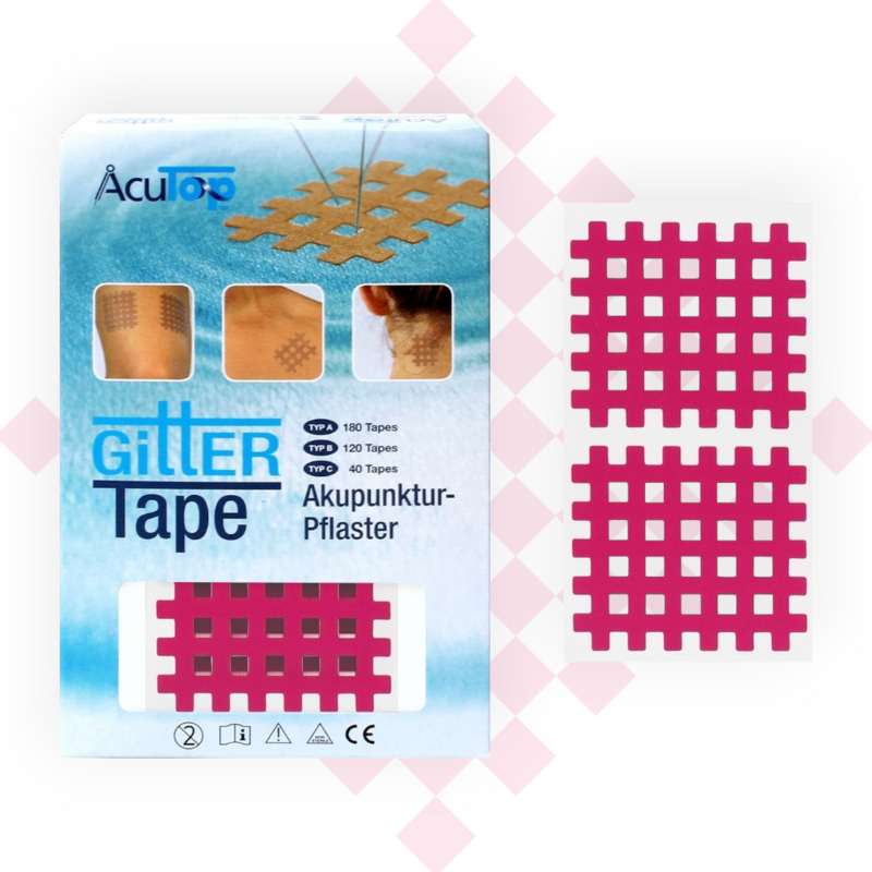 GITTER Tape AcuTop Akupunkturpflaster 5x6 cm, pink