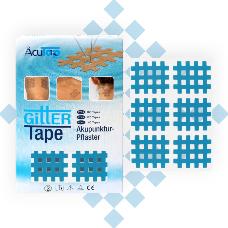 GITTER Tape AcuTop Akupunkturpflaster 3x4 cm, blau