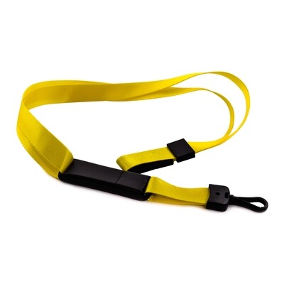 115USB - Custom USB Plastic and Nylon Lanyard Flash Drive