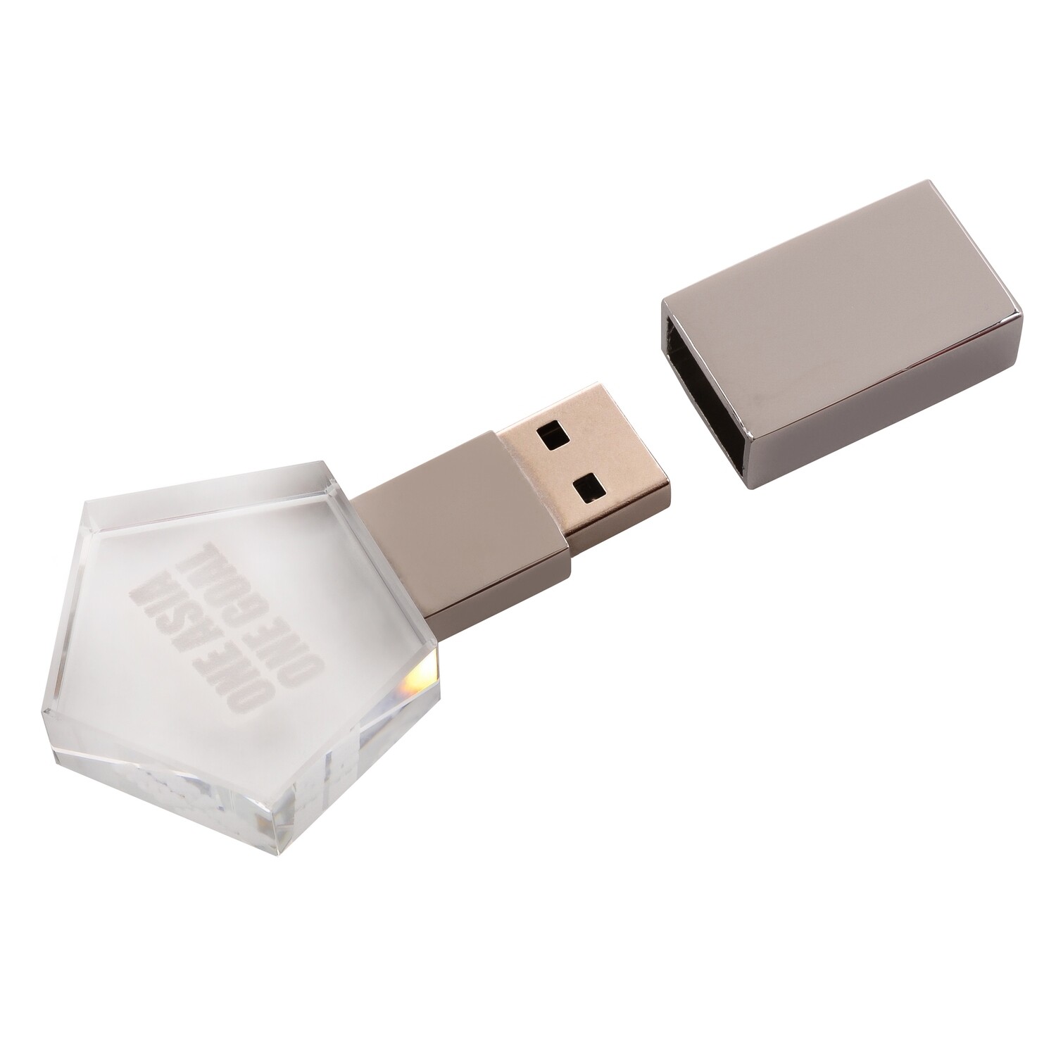 705USB - Custom Crystal USB Flash Drive