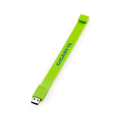 202USB - Custom USB Rubber PVC Bracelet Flash Drive