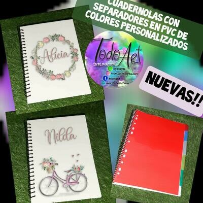 Cuadernola Con Separadores en PVC