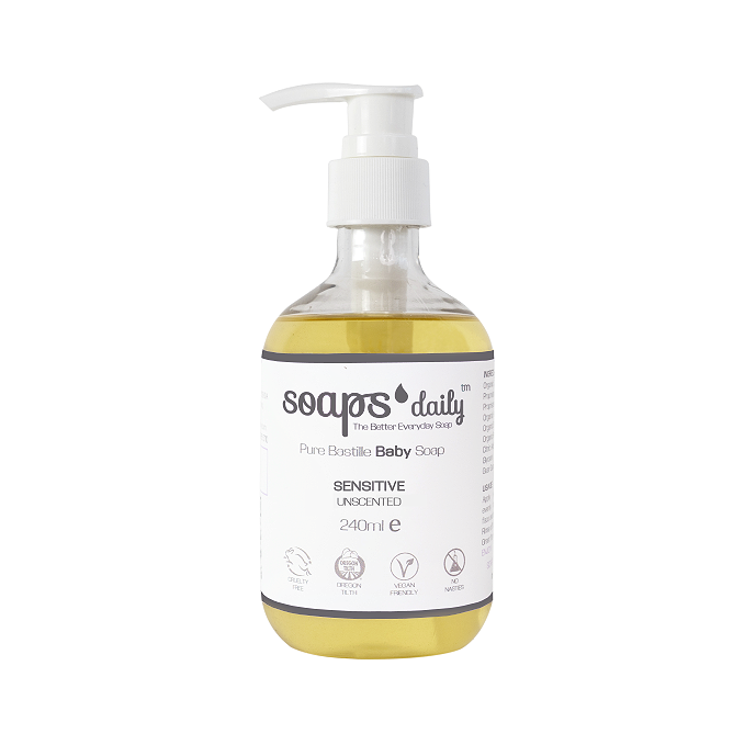 Sensitive - Unscented Bastille BODY &amp; HAND SOAP (For Babies &amp; Sensitive Skin / 240ml)