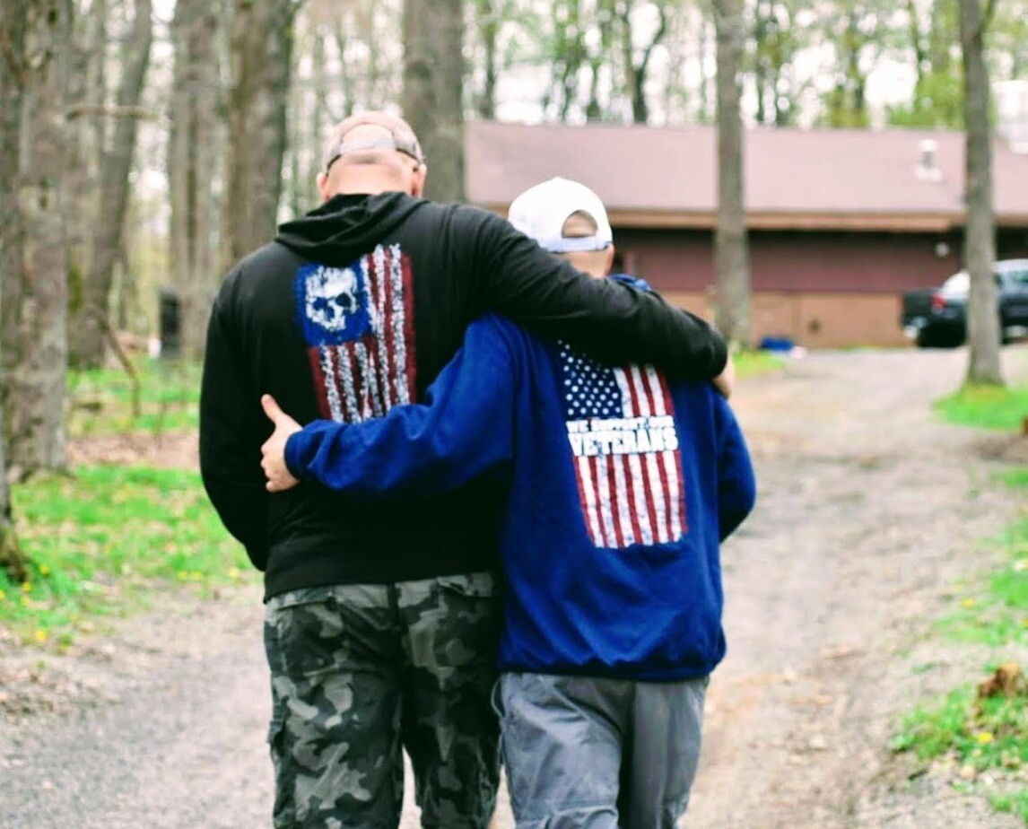 &quot;We Support Veterans&quot; Pullover