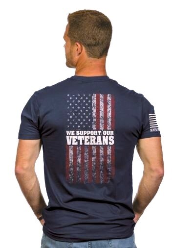 &quot;We Support Veterans&quot; T-Shirt