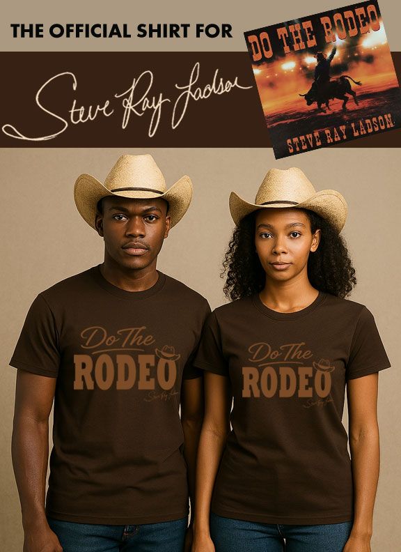 Do The Rodeo "DARK CHOCOLATE" (UNISEX) SHORT-SLEEVE SHIRT - printed with brown ink