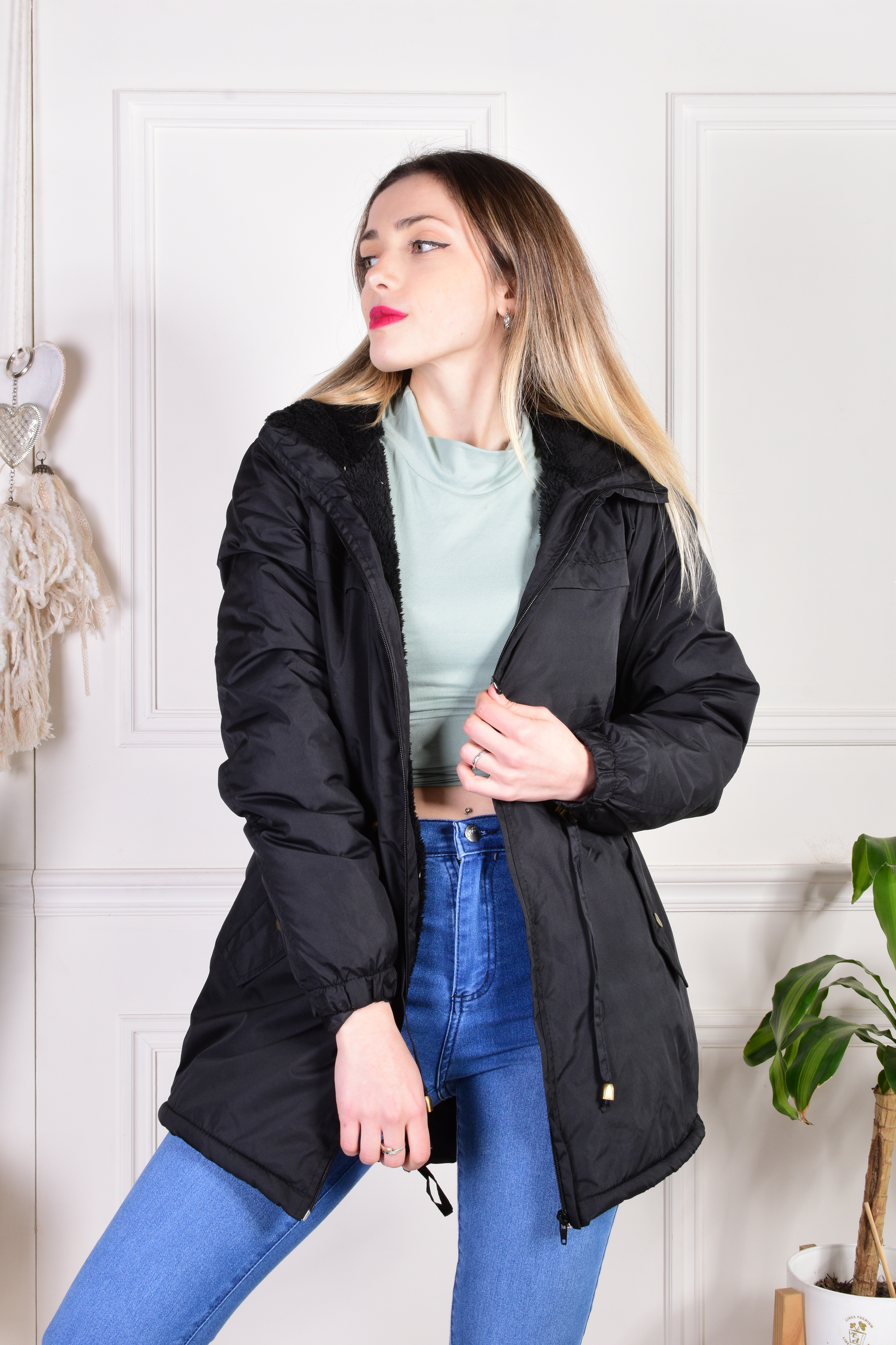 PARKA TERMICA C/PIEL