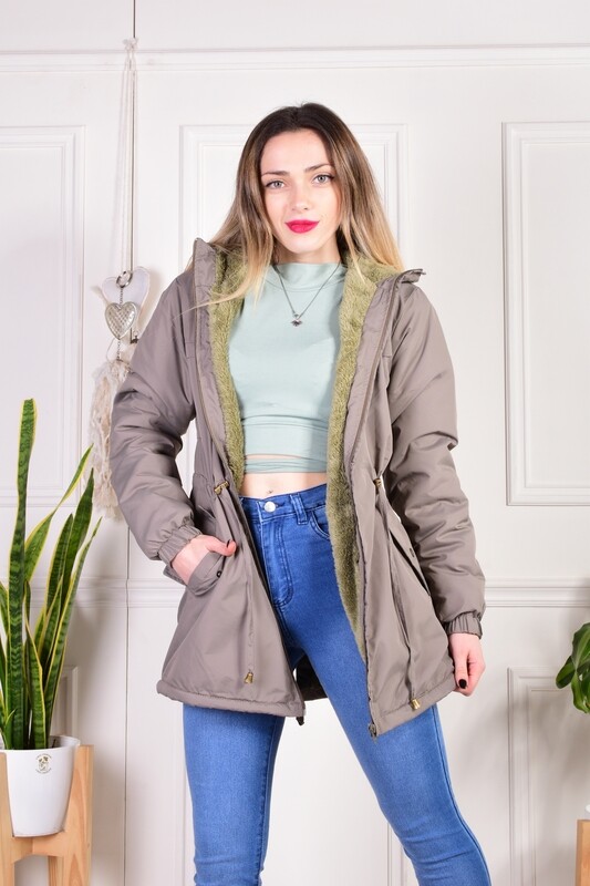 PARKA TERMICA C/PIEL
