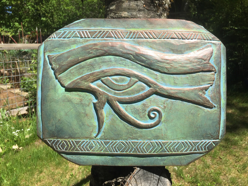 Eye Of Horus Concrete Plaque 