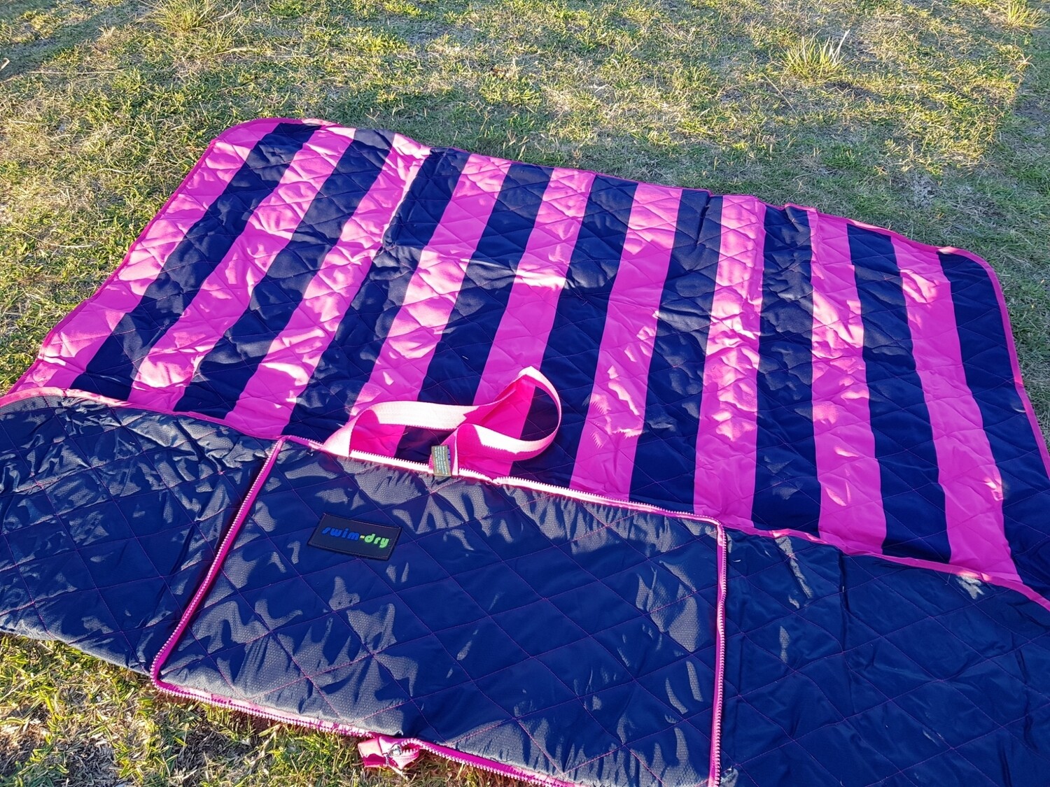 Picnic Mat Navy Pink