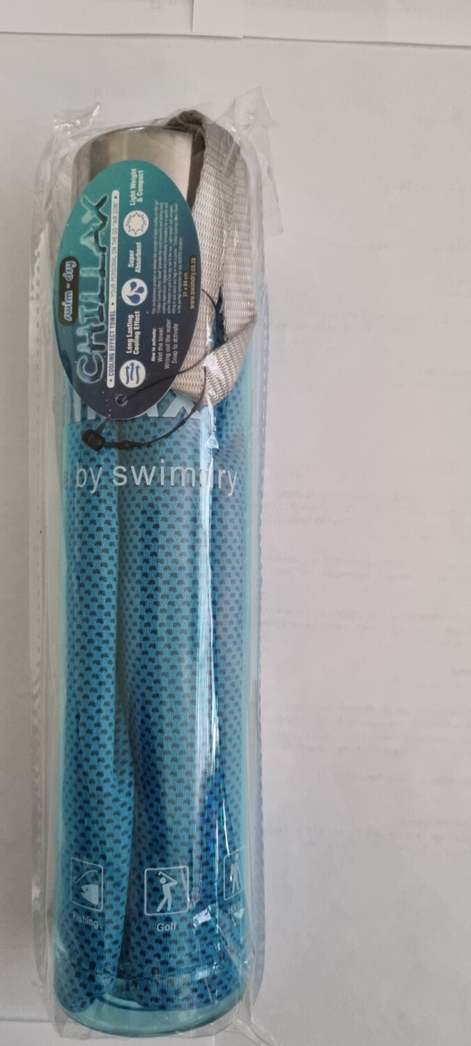 Chillax cooling towel Blue 84x31cm